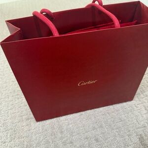 Cartier Deep Red Tote Bag